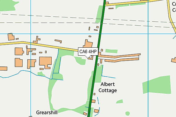CA6 4HP map - OS VectorMap District (Ordnance Survey)