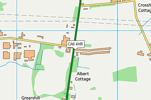 CA6 4HR map - OS VectorMap District (Ordnance Survey)