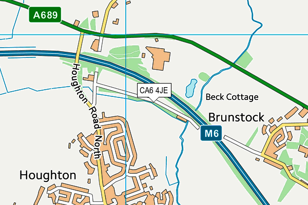 CA6 4JE map - OS VectorMap District (Ordnance Survey)