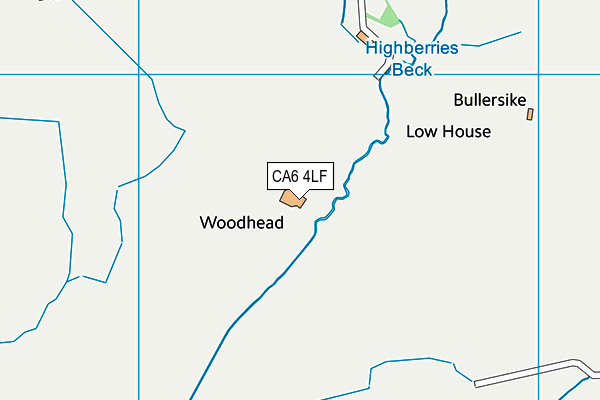 CA6 4LF map - OS VectorMap District (Ordnance Survey)