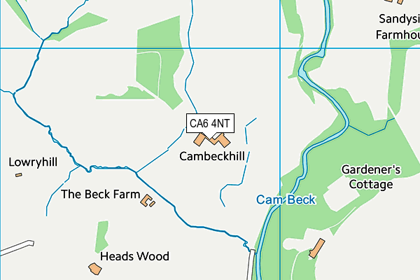 CA6 4NT map - OS VectorMap District (Ordnance Survey)