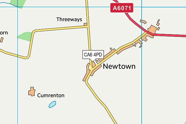 CA6 4PD map - OS VectorMap District (Ordnance Survey)