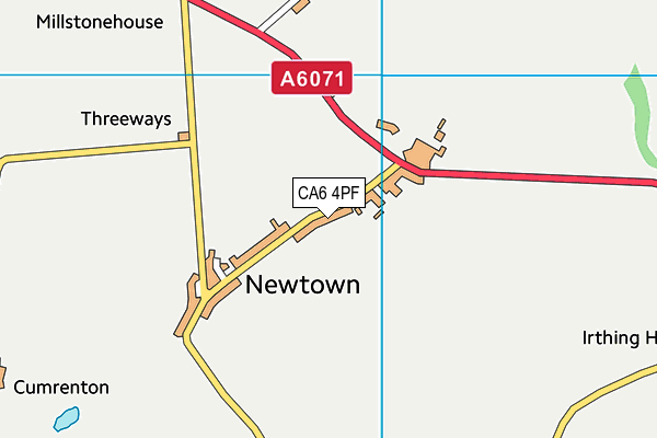 CA6 4PF map - OS VectorMap District (Ordnance Survey)