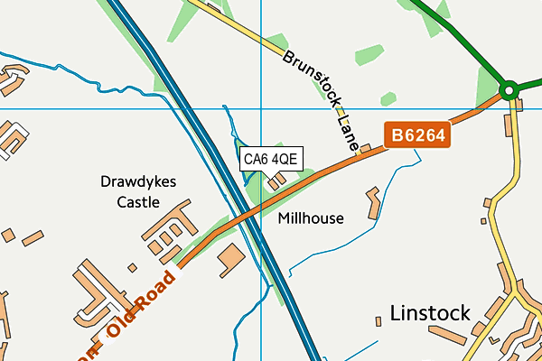 CA6 4QE map - OS VectorMap District (Ordnance Survey)