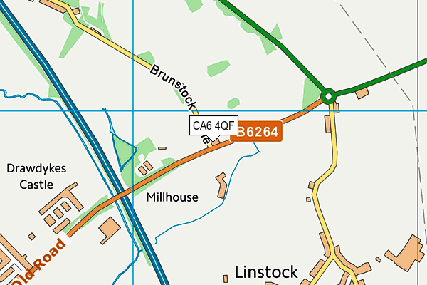 CA6 4QF map - OS VectorMap District (Ordnance Survey)