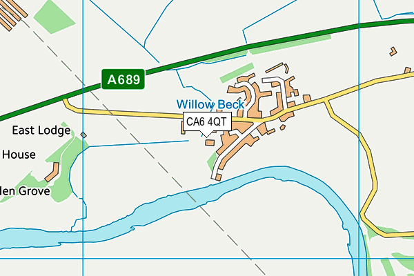 CA6 4QT map - OS VectorMap District (Ordnance Survey)