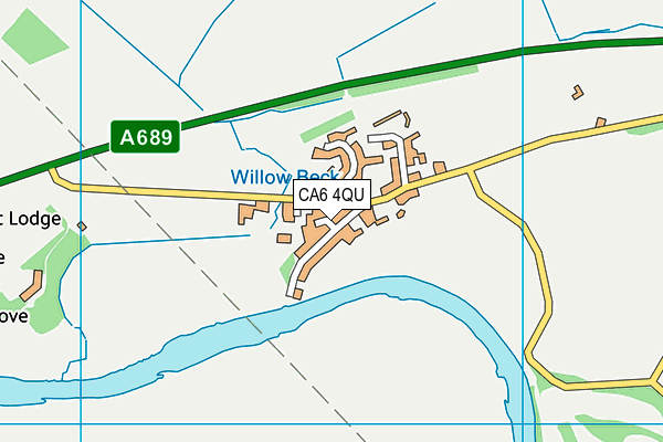 CA6 4QU map - OS VectorMap District (Ordnance Survey)