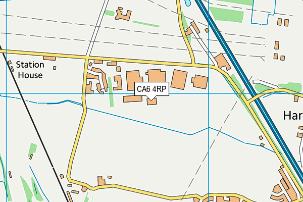 CA6 4RP map - OS VectorMap District (Ordnance Survey)