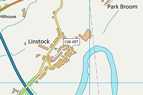 CA6 4RT map - OS VectorMap District (Ordnance Survey)