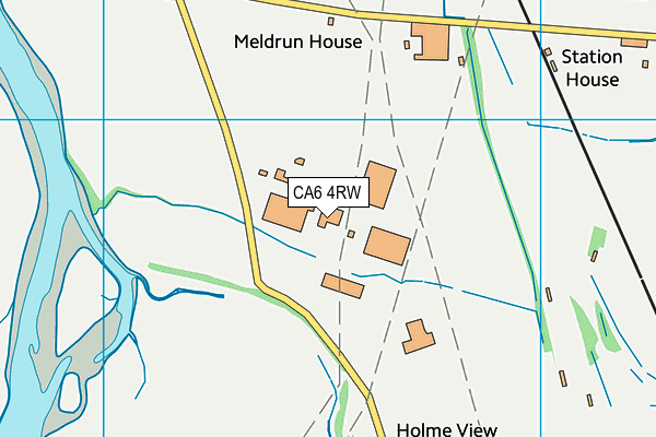 CA6 4RW map - OS VectorMap District (Ordnance Survey)