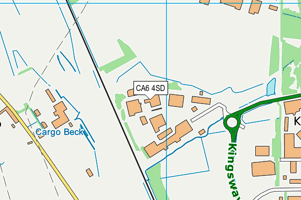CA6 4SD map - OS VectorMap District (Ordnance Survey)