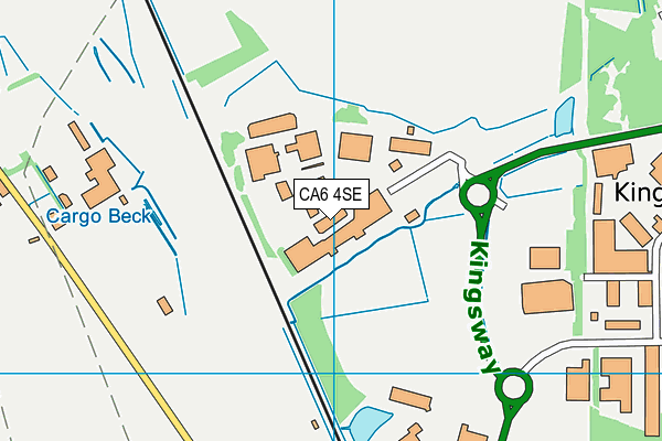 CA6 4SE map - OS VectorMap District (Ordnance Survey)