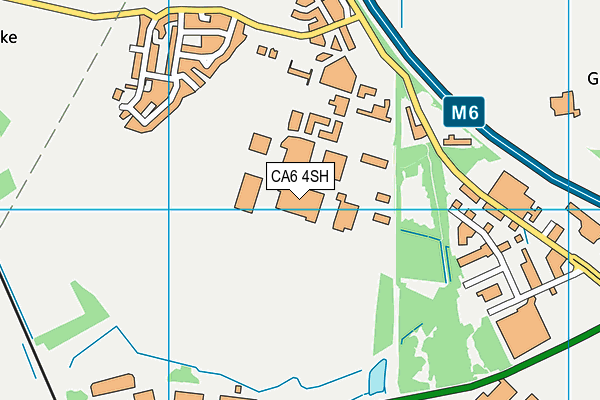 CA6 4SH map - OS VectorMap District (Ordnance Survey)