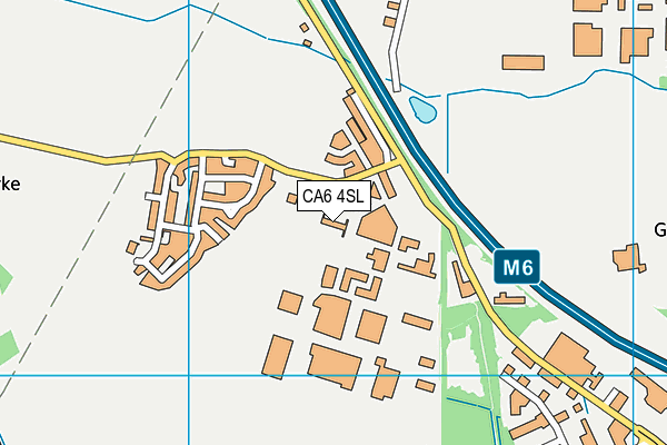 CA6 4SL map - OS VectorMap District (Ordnance Survey)