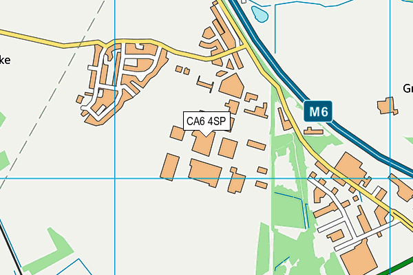 CA6 4SP map - OS VectorMap District (Ordnance Survey)