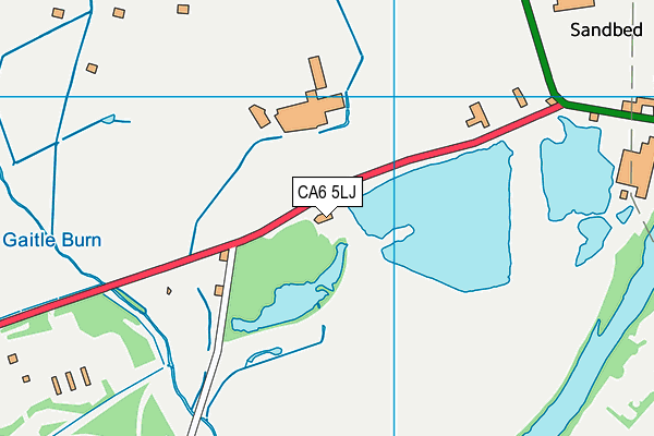 CA6 5LJ map - OS VectorMap District (Ordnance Survey)