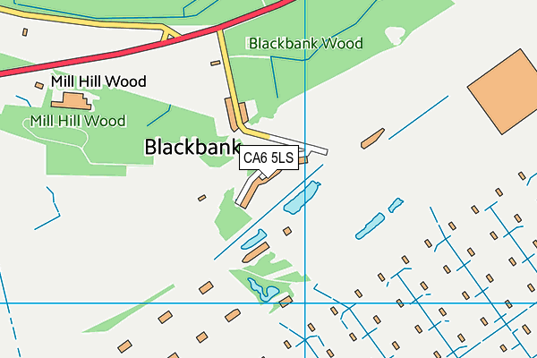 CA6 5LS map - OS VectorMap District (Ordnance Survey)