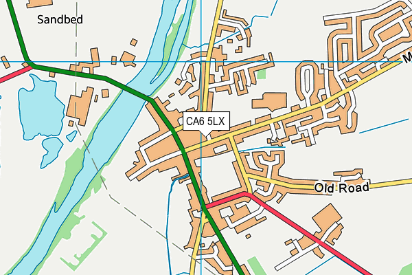 CA6 5LX map - OS VectorMap District (Ordnance Survey)