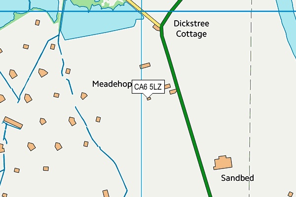 CA6 5LZ map - OS VectorMap District (Ordnance Survey)