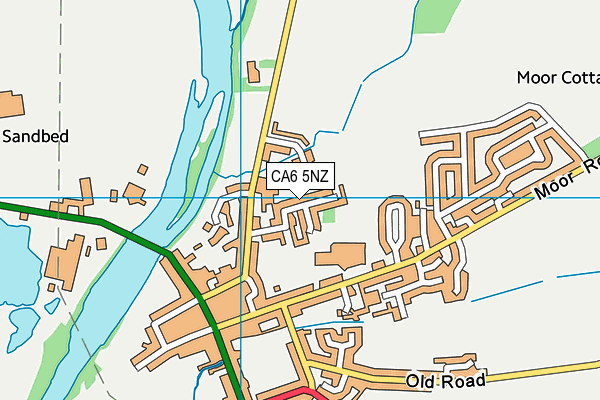 CA6 5NZ map - OS VectorMap District (Ordnance Survey)