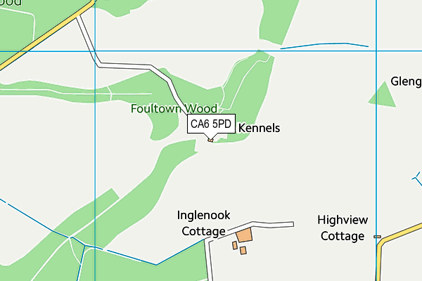 CA6 5PD map - OS VectorMap District (Ordnance Survey)