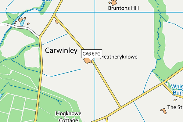 CA6 5PG map - OS VectorMap District (Ordnance Survey)