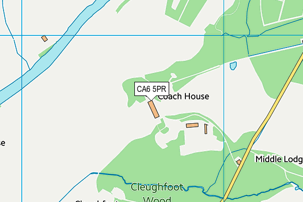 CA6 5PR map - OS VectorMap District (Ordnance Survey)