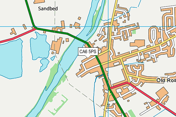 CA6 5PS map - OS VectorMap District (Ordnance Survey)