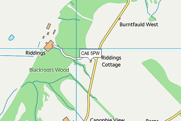 CA6 5PW map - OS VectorMap District (Ordnance Survey)