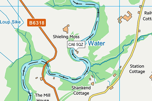 CA6 5QZ map - OS VectorMap District (Ordnance Survey)