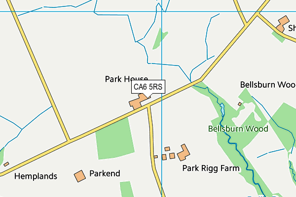 CA6 5RS map - OS VectorMap District (Ordnance Survey)