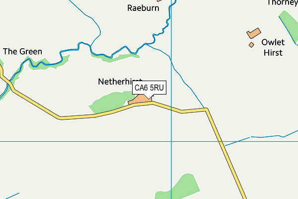 CA6 5RU map - OS VectorMap District (Ordnance Survey)