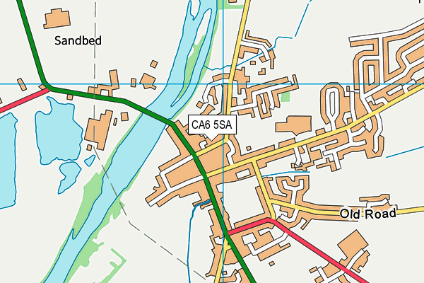 CA6 5SA map - OS VectorMap District (Ordnance Survey)