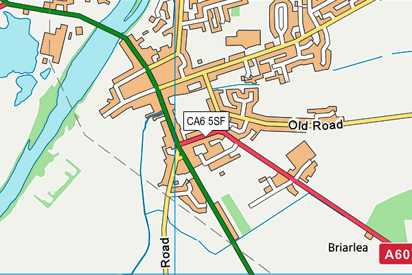 CA6 5SF map - OS VectorMap District (Ordnance Survey)