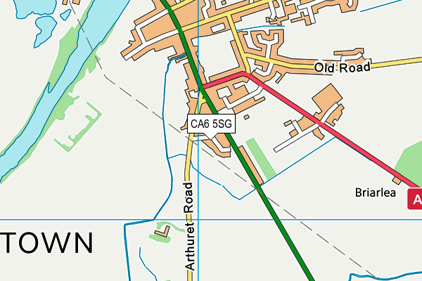 CA6 5SG map - OS VectorMap District (Ordnance Survey)