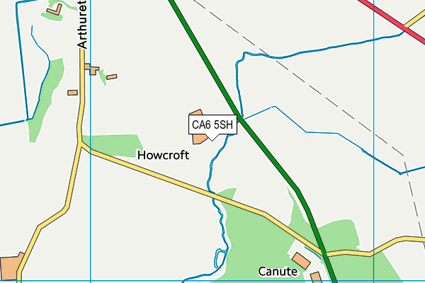 CA6 5SH map - OS VectorMap District (Ordnance Survey)