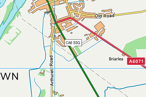 CA6 5SQ map - OS VectorMap District (Ordnance Survey)