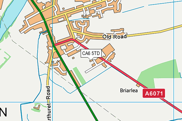 CA6 5TD map - OS VectorMap District (Ordnance Survey)