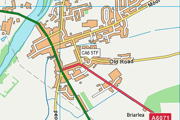CA6 5TF map - OS VectorMap District (Ordnance Survey)