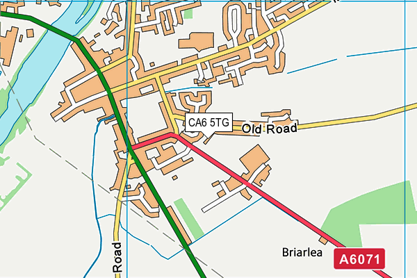 CA6 5TG map - OS VectorMap District (Ordnance Survey)
