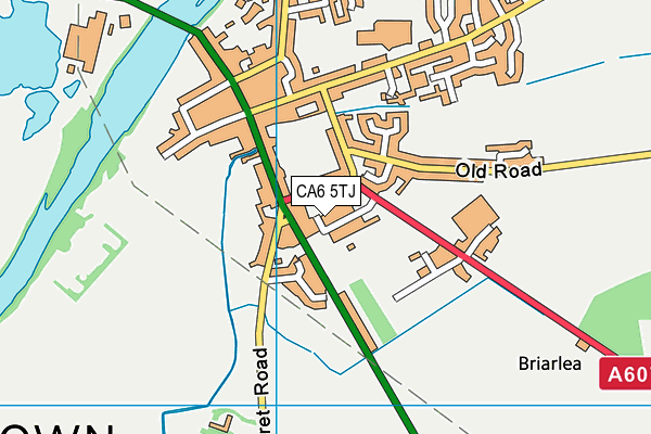 CA6 5TJ map - OS VectorMap District (Ordnance Survey)