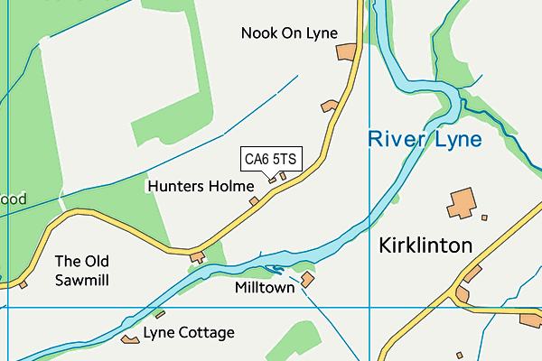 CA6 5TS map - OS VectorMap District (Ordnance Survey)