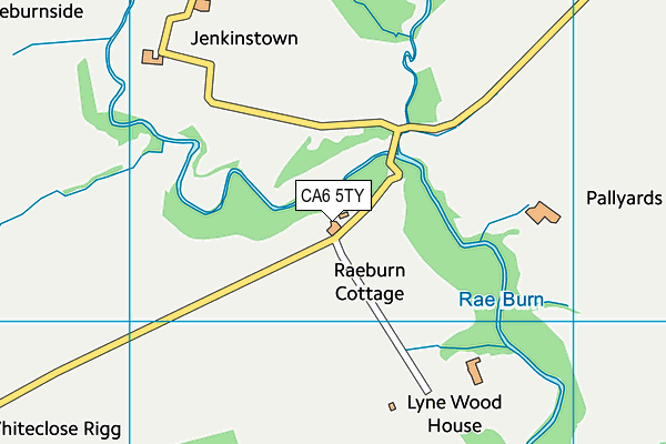 CA6 5TY map - OS VectorMap District (Ordnance Survey)