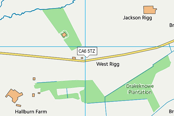 CA6 5TZ map - OS VectorMap District (Ordnance Survey)