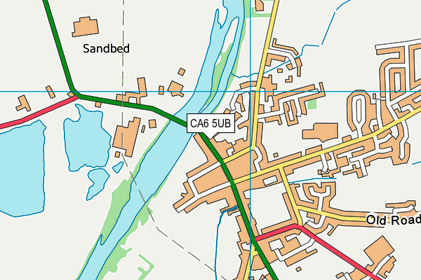 CA6 5UB map - OS VectorMap District (Ordnance Survey)