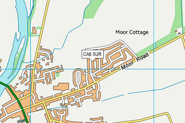 CA6 5UR map - OS VectorMap District (Ordnance Survey)