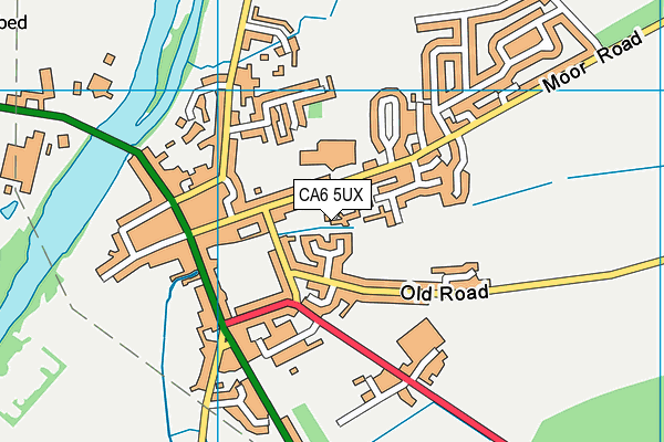 CA6 5UX map - OS VectorMap District (Ordnance Survey)