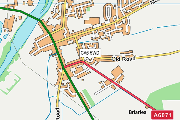 CA6 5WD map - OS VectorMap District (Ordnance Survey)