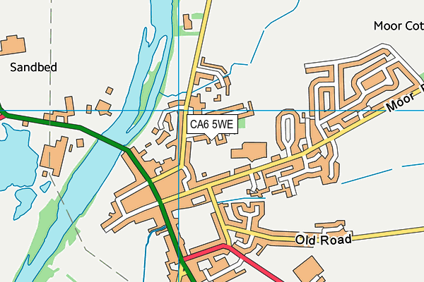 CA6 5WE map - OS VectorMap District (Ordnance Survey)