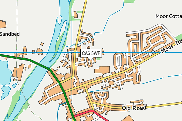 CA6 5WF map - OS VectorMap District (Ordnance Survey)